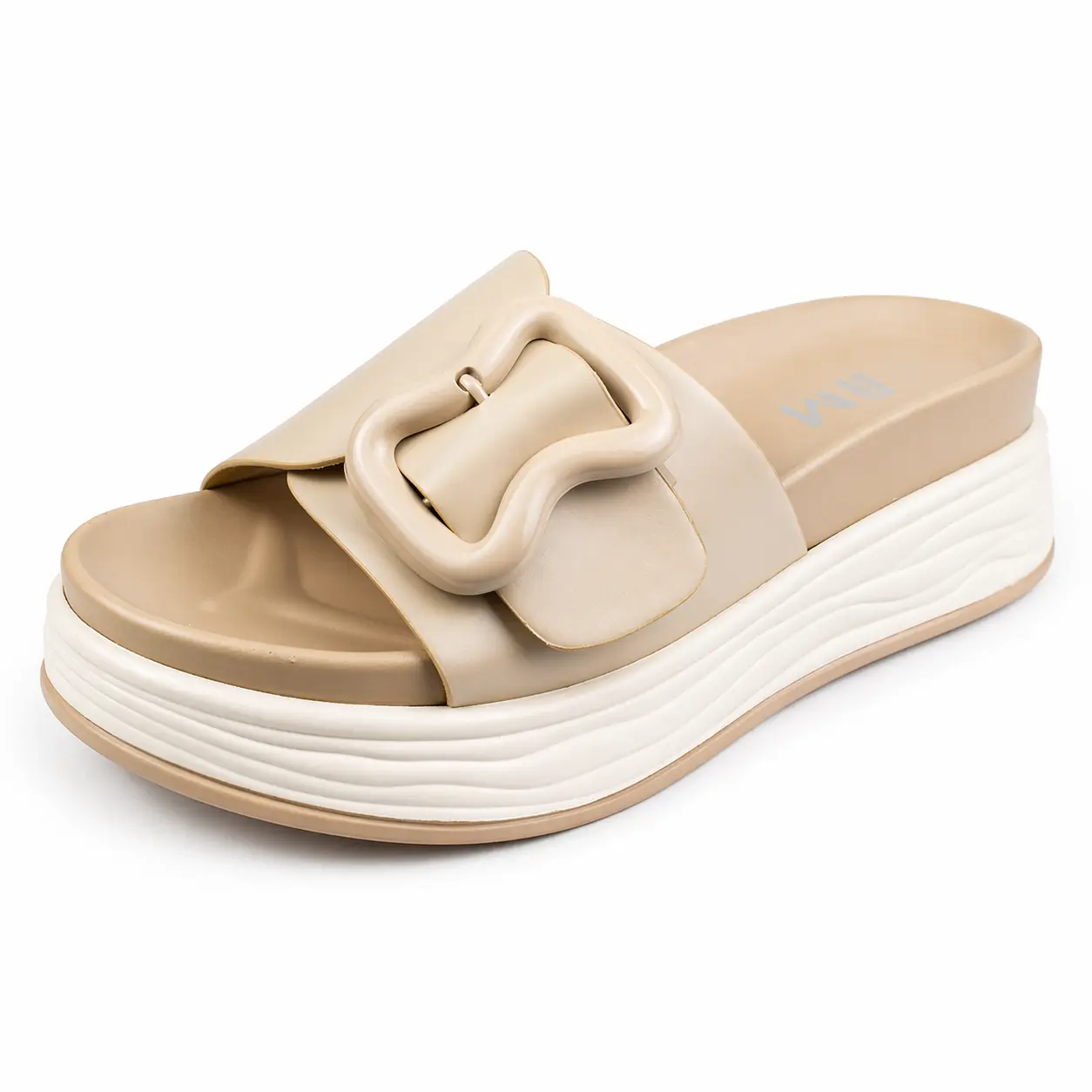 Sandale Compense pour femme 23491 beige